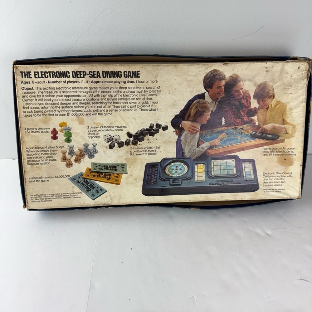 Vintage Lost Treasure Board Game BOX ONLY. SEE ALL. - Picture 2 of 3